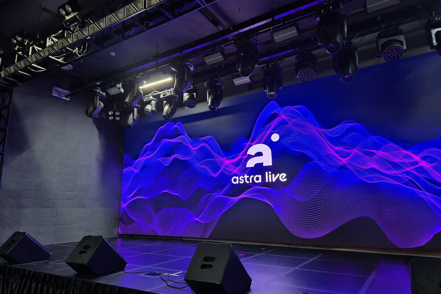 Astralive stage with LED display